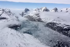 Băng tan tại Greenland. (Ảnh minh họa. AFP/TTXVN)
