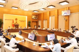 Quang cảnh một phiên họp của Ủy ban Thường vụ Quốc hội. (Ảnh: Trọng Đức/TTXVN)