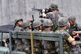 Binh sỹ Hàn Quốc. (Nguồn: AFP/TTXVN)