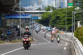 Một tuyến phố ở thủ đô Jakarta, Indonesia ngày 14/4/2020. (Ảnh: AFP/TTXVN)