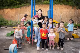 Hoa hậu Mai Phương sẽ mang dự án “Chăm em đến trường” đến Miss World 2023. (Ảnh: PV/Vietnam+)