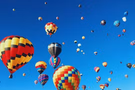 Du lịch khinh khí cầu ở Albuquerque, Mỹ. (Ảnh: Kyle Hinkson)