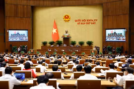 Quang cảnh phiên chất vấn. (Ảnh: Doãn Tấn/TTXVN)