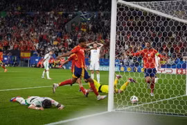 Tây Ban Nha là đội chơi thuyết phục nhất tại Vòng bảng EURO 2024. (Ảnh: THX/TTXVN)