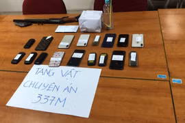 Tang vật của vụ việc. (Ảnh: PV/Vietnam+) 