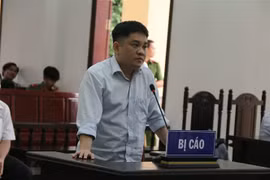 Bị cáo Nguyễn Tiến Lãm tại tòa. (Ảnh: Sỹ Tuyên/TTXVN)