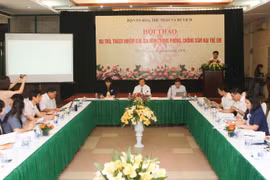 Quang cảnh hội thảo. (Ảnh: Thanh Tùng/TTXVN)