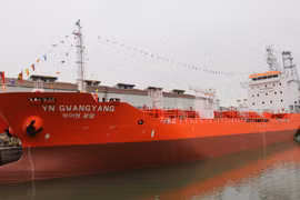 Tàu YN GWANGYANG. (Ảnh: Tuấn Phan/TTXVN)