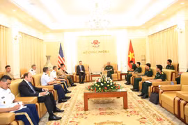 Quang cảnh buổi tiếp. (Ảnh: Hồng Pha/TTXVN phát)