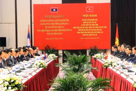 Quang cảnh cuộc hội đàm. (Ảnh: Công Tường/TTXVN)