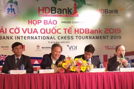 Họp báo giới thiệu Giải cờ vua quốc tế HDBank 2019. (Ảnh: Hoàng Hải/Vietnam+)