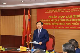 Phó Thủ tướng Vương Đình Huệ phát biểu chỉ đạo. (Ảnh: Phạm Hậu/TTXVN)