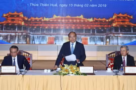 Thủ tướng Nguyễn Xuân Phúc phát biểu chỉ đạo. (Ảnh: Thống Nhất/TTXVN)