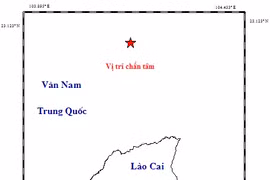 Vị trí chấn tâm. (Nguồn: Viện Vật lý địa cầu)