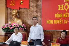 Ủy viên Bộ Chính trị, Bí thư Trung ương Đảng, Trưởng Ban Kinh tế Trung ương Nguyễn Văn Bình phát biểu chỉ đạo hội nghị. (Ảnh: Quý Trung/TTXVN)