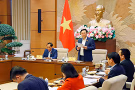 Chủ tịch Quốc hội Vương Đình Huệ phát biểu chỉ đạo. (Ảnh: Nhan Sáng/TTXVN)