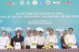 Quang cảnh Lễ Ký kết. (Nguồn: Báo Lào Cai)