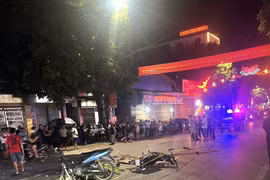 Hiện trường vụ tai nạn. (Ảnh: TTXVN phát)