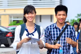 Thí sinh dự thi đại học năm 2014. (Ảnh: Xuân Mai/Vietnam+)