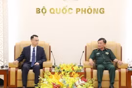 Quang cảnh buổi tiếp. (Ảnh: Hồng Pha/TTXVN phát)