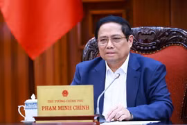 Thủ tướng Phạm Minh Chính chủ trì cuộc họp về chính sách tài khóa. (Ảnh: Dương Giang/TTXVN)