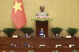Chủ tịch Quốc hội Vương Đình Huệ phát biểu. (Ảnh: Doãn Tấn/TTXVN) 