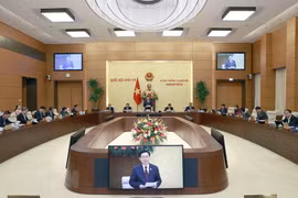 Quang cảnh phiên họp thứ 22 của Ủy ban Thường vụ Quốc hội. (Ảnh: Doãn Tấn/TTXVN)