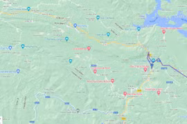 Huyện Mai Châu, tỉnh Hòa Bình. (Nguồn: Google Map)