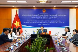 Thứ trưởng Bộ Công Thương Việt Nam Đỗ Thắng Hải đồng chủ trì Kỳ họp lần thứ ba Ủy ban Hỗn hợp về hợp tác kinh tế, thương mại và đầu tư giữa Việt Nam và Uruguay. (Nguồn: Bộ Công Thương) 