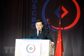 Bộ trưởng Ngoại giao Trung Quốc Tần Cương. (Nguồn: Chinadaily/TTXVN)