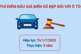 Thí điểm đấu giá biển số xe ôtô có hiệu lực từ ngày 1/7/2023