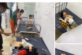 4 cháu bé được điều trị tại bệnh viện. (Nguồn: Báo Tây Ninh)
