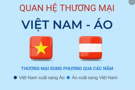 [Infographics] Quan hệ thương mại song phương Việt Nam-Áo
