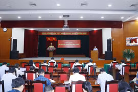 Quang cảnh một hội nghị báo cáo viên cấp Đảng ủy Khối các cơ quan Trung ương. (Ảnh: Phương Hoa/TTXVN)