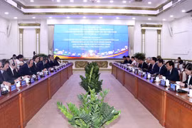 Quang cảnh buổi làm việc. (Ảnh: Xuân Khu/TTXVN)