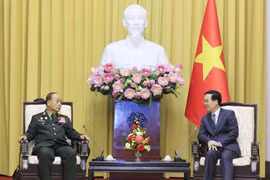 Chủ tịch nước Võ Văn Thưởng tiếp Chủ nhiệm Tổng cục Chính trị Lào