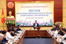 Xã An Thượng, huyện Hoài Đức, Hà Nội có 49,15ha đất bị thu hồi phục vụ dự án Vành đai 4-Vùng Thủ đô. (Ảnh: Huy Hùng/TTXVN)