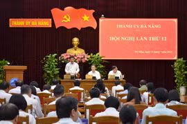 Quang cảnh Hội nghị Ban chấp hành Đảng bộ thành phố Đà Nẵng lần thứ 12. (Ảnh: Quốc Dũng/TTXVN)