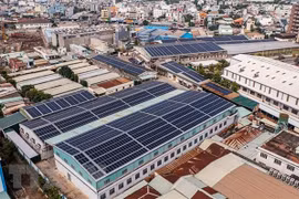Bất động sản công nghiệp tại thành phố Thủ Đức, Thành phố Hồ Chí Minh. (Ảnh: Hồng Đạt/TTXVN) 