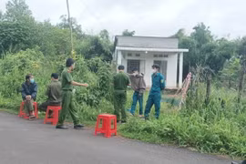 Hiện trường vụ án. (Ảnh: Đậu Tất Thành/TTXVN)