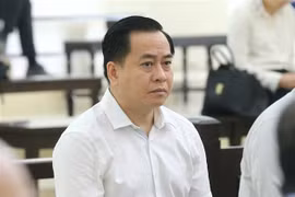 Bị cáo Phan Văn Anh Vũ (sinh năm 1975, Chủ tịch Hội đồng quản trị Công ty cổ phần Xây dựng 79, Công ty cổ phần Bắc Nam 79) tại phiên tòa ngày 9/5/2020. (Ảnh: Doãn Tấn/TTXVN)