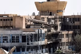 Cảnh đổ nát tại thành phố Raqqa, Syria. (Nguồn: AFP/TTXVN)