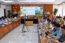 Hội nghị Công bố quyết định phê duyệt Quy hoạch lâm nghiệp quốc gia thời kỳ 2021-2030, tầm nhìn đến năm 2050. (Ảnh: Bích Hồng/ TTXVN)