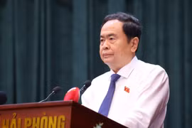 Chủ tịch Quốc hội Trần Thanh Mẫn phát biểu chỉ đạo. (Ảnh: Văn Điệp/TTXVN)