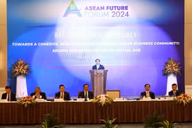 Thủ tướng Phạm Minh Chính phát biểu tại Tọa đàm với doanh nghiệp ASEAN và các đối tác. (Ảnh: Dương Giang/TTXVN)