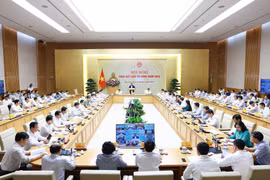 Quang cảnh Hội nghị thúc đẩy đầu tư công năm 2024. (Ảnh: Dương Giang/TTXVN)