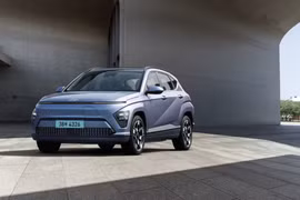 Mẫu xe điện Kona Electric của công ty Hyundai Motor, Hàn Quốc. (Nguồn: Yonhap/TTXVN)