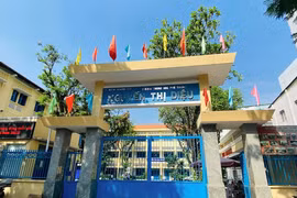Trường THPT Nguyễn Thị Diệu, Thành phố Hồ Chí Minh, nơi xảy ra sự việc giáo viên cho 6 học sinh đánh bạn ngay trong lớp.