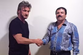 Sao điện ảnh Sean Penn và trùm ma túy El Chapo. (Nguồn: nytimes)