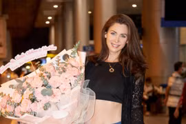 Giám khảo quốc tế Natalie Glebova - Miss Universe 2005 sẽ trở lại Việt Nam chấm thi và hỗ trợ các thí sinh “bùng nổ” trong đêm bán kết. (Ảnh: CTV/Vietnam+)